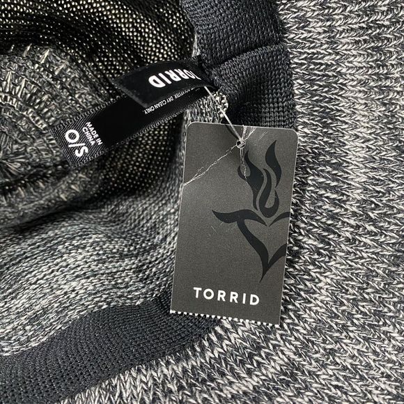 Torrid Marbled Gray Woven Bucket Hat OS Floppy Brim Fall Winter Classic NWT - Picture 4 of 5